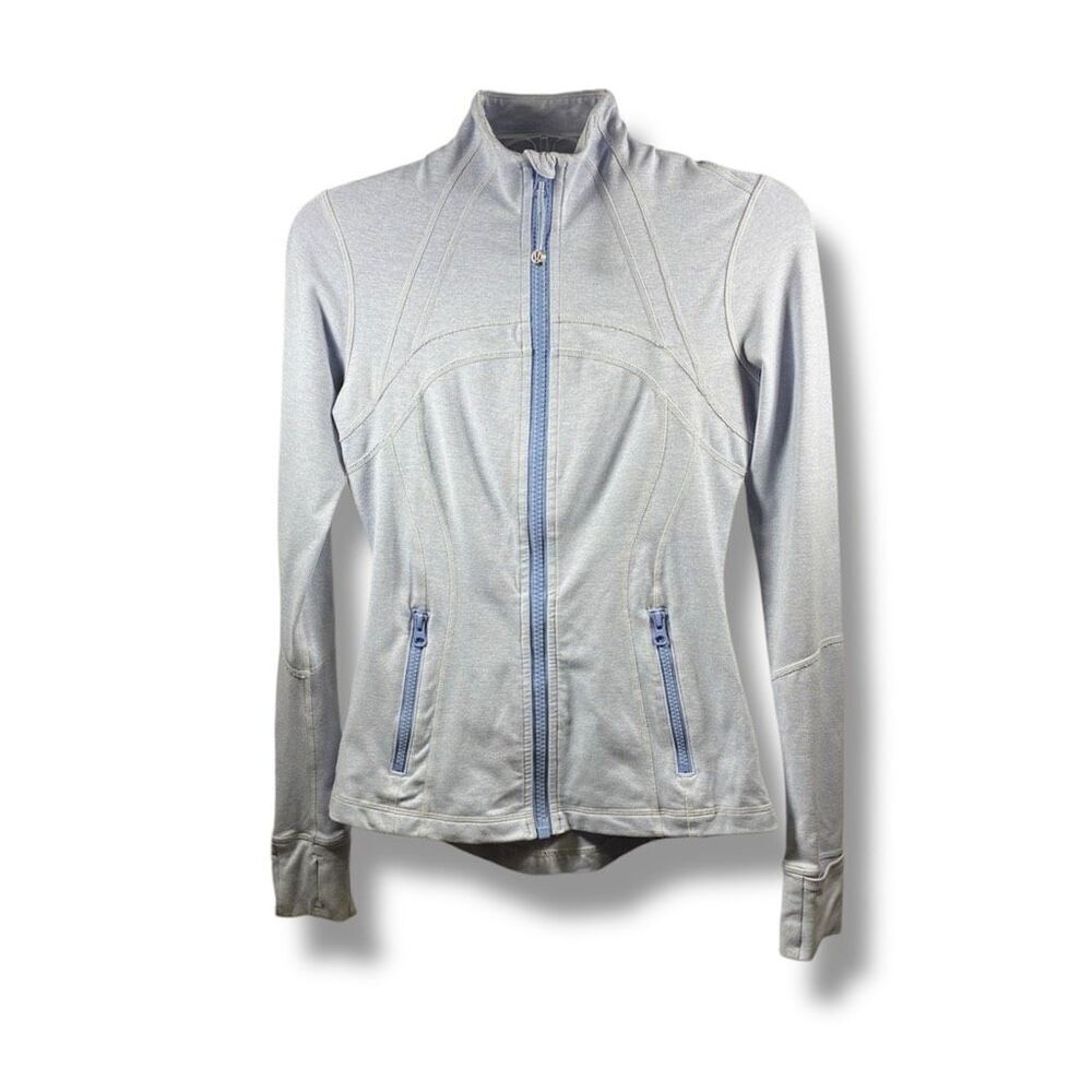 Lululemon Define Jacket Luon Fabric in Light Blue Size 4